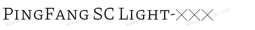 PingFang SC Light字体转换